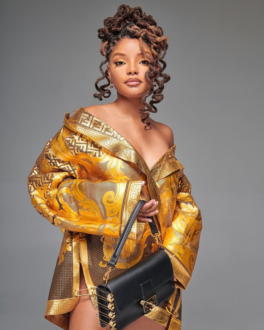 Halle Bailey Shines in New Photos for Fendi & Versace's New Collaboration   BeautifulBallad