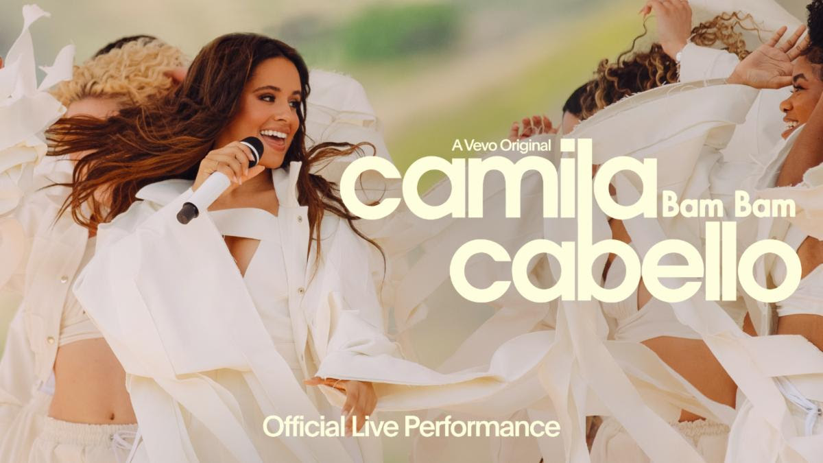 Песня bam bam toi. Camila Cabello Bam Bam. Vevo клипы 2022. Camila Cabello Billboard 200.